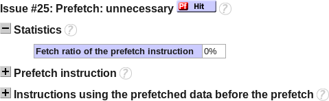 Prefetch Unnecessary Issue