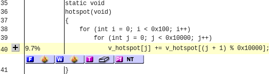 Source Code with Collapsed Lines